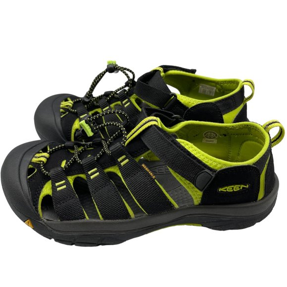 Keen Men\'s Newport H2 Outdoor Hiking Sandals Size 7 in Black and Lime Green main image 11